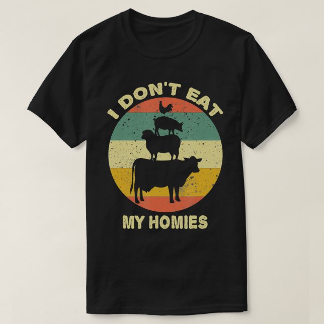 T-shirt rires végétaliens veganisme (Design devant)