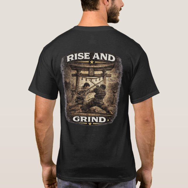 T-shirt Rise and Grind Karate (Dos)