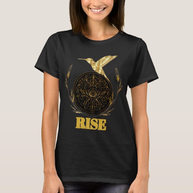 T-Shirt RISE Golden Phoenix pour l'autonomisation  (Devant)