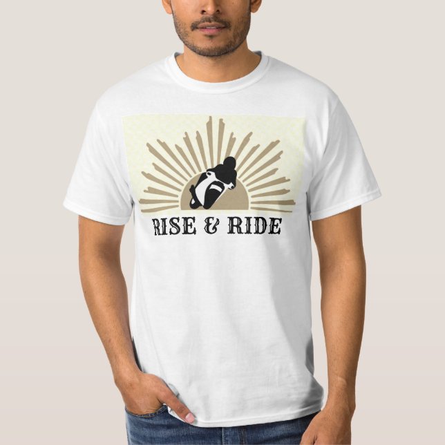 T-shirt Rise & Ride - Or (Devant)