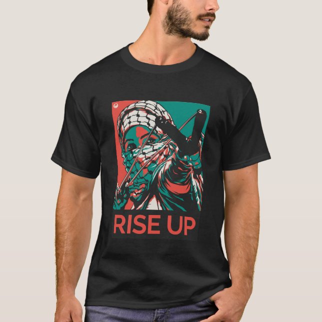T-shirt Rise Up Palestine (Devant)
