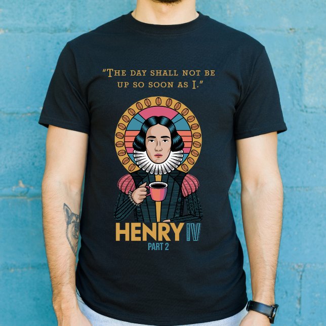 T-shirt Riser tôt : Citation et café amusant (Créateur téléchargé)