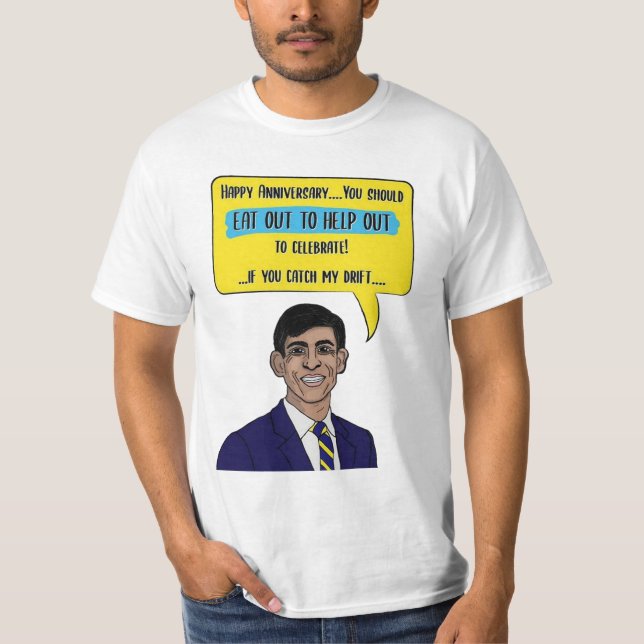 T-shirt Rishi sunak cite (Devant)