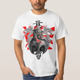T-shirt Rising Sun Dragon Tiger - Customisé