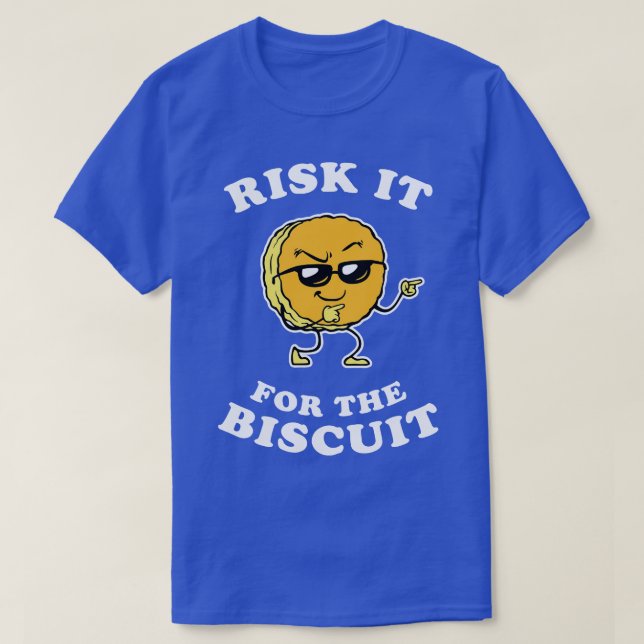 T-shirt risque pour le biscuit (Design devant)