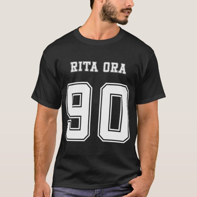 T-shirt Rita Ora, 90 Jersey (Blanc) (Devant)