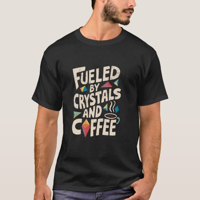T-shirt Rituel du matin Café & Cristaux (Devant)