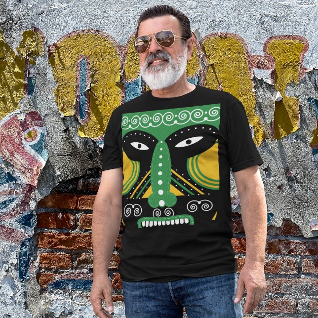 T-shirt Rituel tribal vert (Créateur téléchargé)