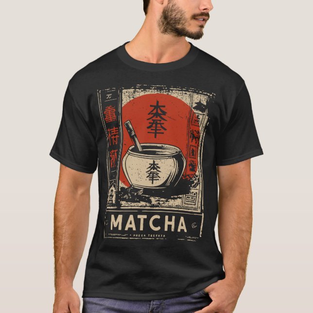 T-shirt Rituel vert : Matcha Construct (Devant)