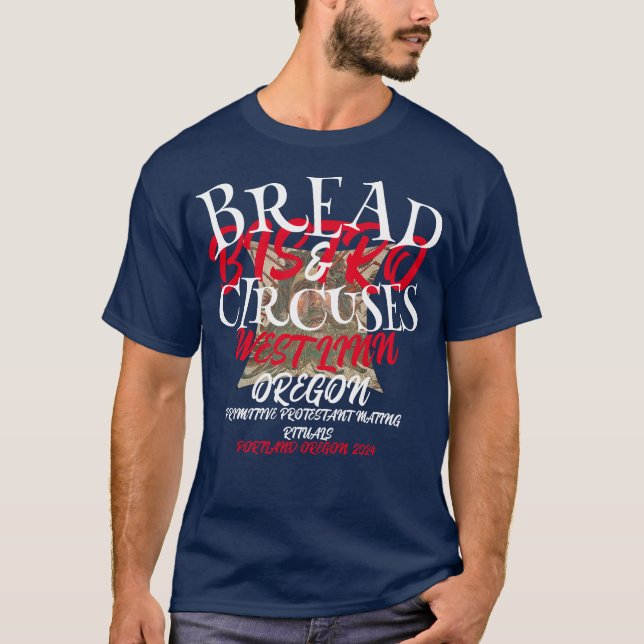 T-SHIRT RITUELS DE MATING PROTESTANTS PRIMITIFS BREAD PORT (Devant)