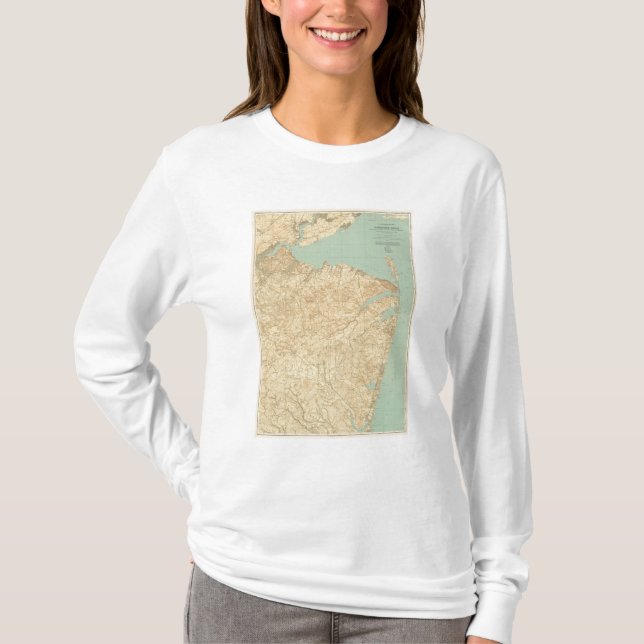 T-shirt Rivage de Monmouth, New Jersey (Devant)