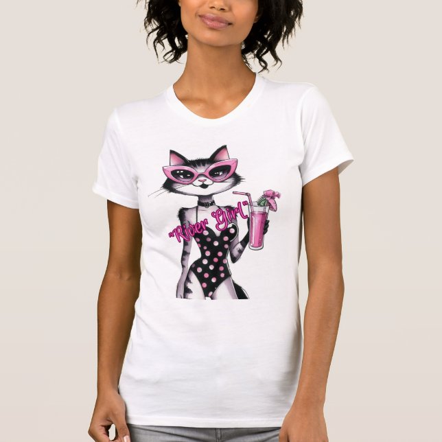 T-shirt Rivah Girl Cat (Devant)