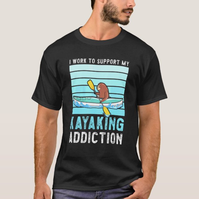 T-shirt River Kayaking Design Pour Kayaker (Devant)
