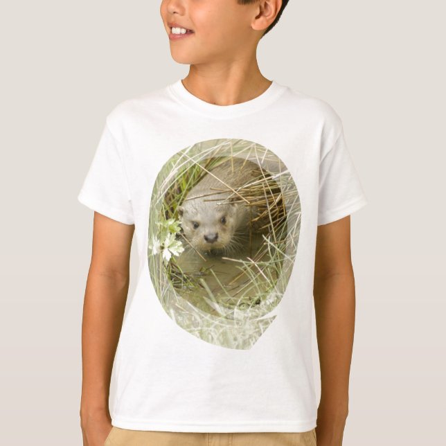 T-shirt River Otter Habitat Sweatshirt de l'enfant (Devant)