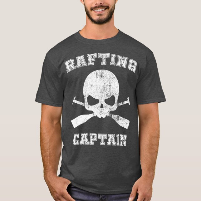 T-shirt River Rafting Paddle Team Captain Whitewater (Devant)