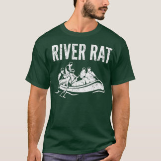 T-shirt River Rafting Style Vintage Paddle Raft