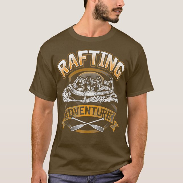 T-shirt River Rafting Whitewater Adventure Paddle Team (Devant)