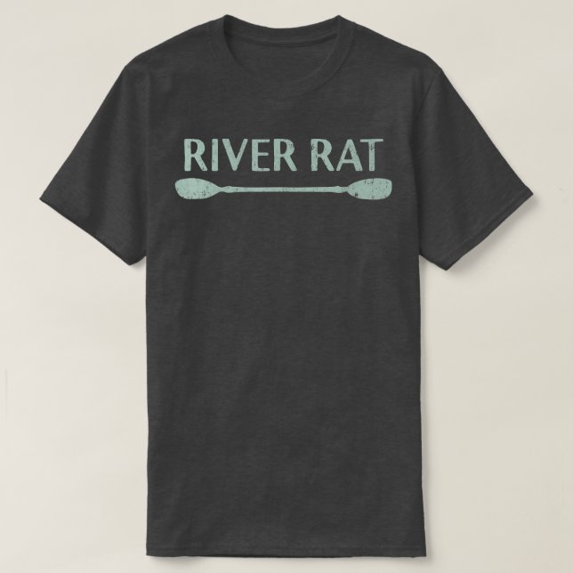 T-shirt River Rat Shirt Kayak et le canoë Shirt Outdoo (Design devant)