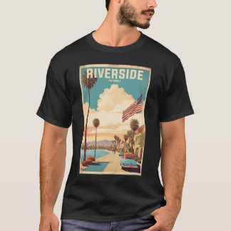 T-shirt Riverside California Usa Tourisme Vintage voyage