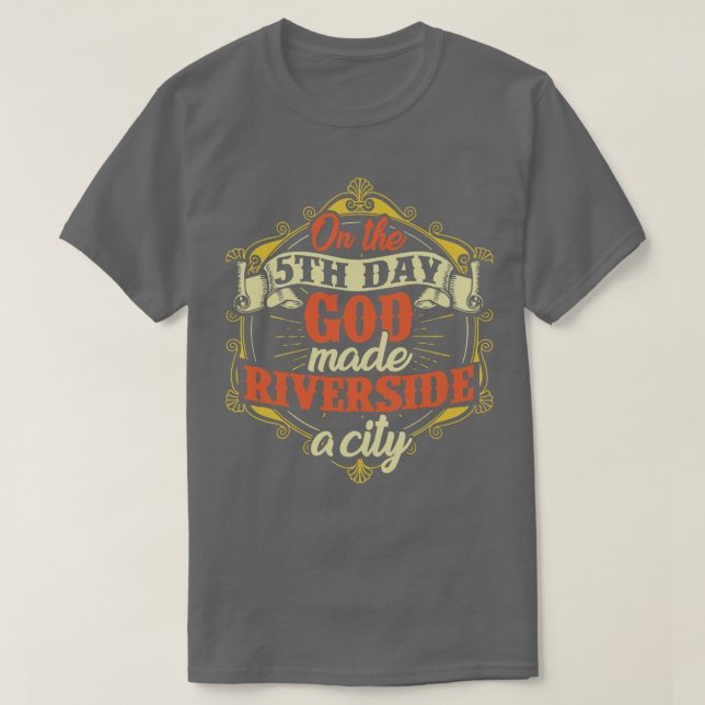 T-shirt Riverside City California (Design devant)