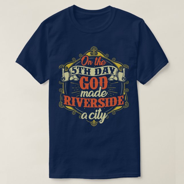 T-shirt Riverside City California (Design devant)