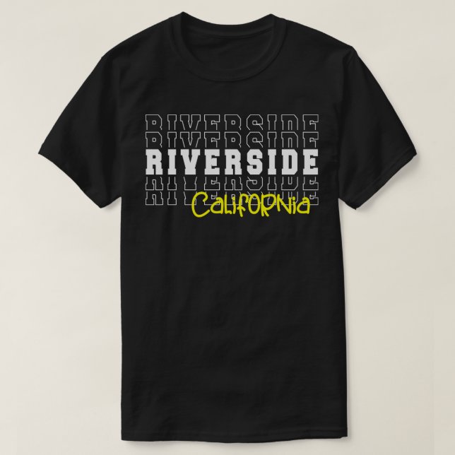 T-shirt Riverside city Californie Riverside CA (Design devant)