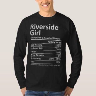 T-shirt Riverside Girl Ca California Funny City Accueil Ra