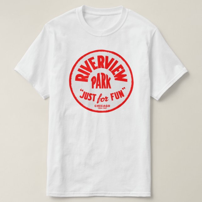 T-shirt Riverview Amusement Park, Chicago, Illinois (Design devant)