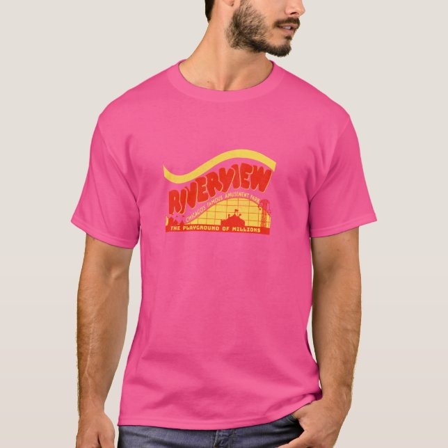 T-shirt Riverview Chicago's Famous Amusement Park Retro 50 (Devant)