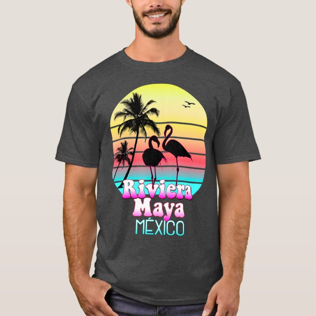 T-shirt Riviera Maya Mexique Vacances tropicales été (Devant)
