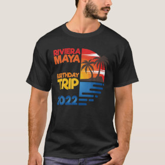 T-shirt Riviera Maya Voyage d'anniversaire 2022 Matchig Gr