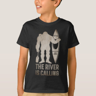 T-shirt Rivière Bigfoot Kayak Sasquatch Camping Cadeau Can