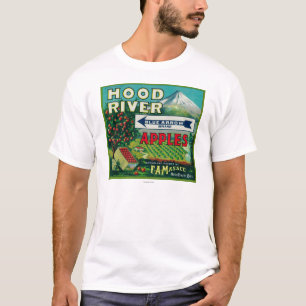 T-shirt Rivière bleue de LabelHood de caisse d'Apple de