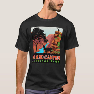 T-shirt Rivière Colorado Dans Grand Canyon Parc National A
