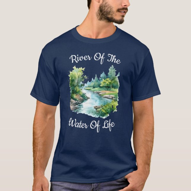 T-shirt Rivière De L'Eau De Vie T-Chemise (Devant)