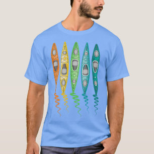 T-shirt Rivière Kayaking Lake Kayak Trip Bateau Colorful K