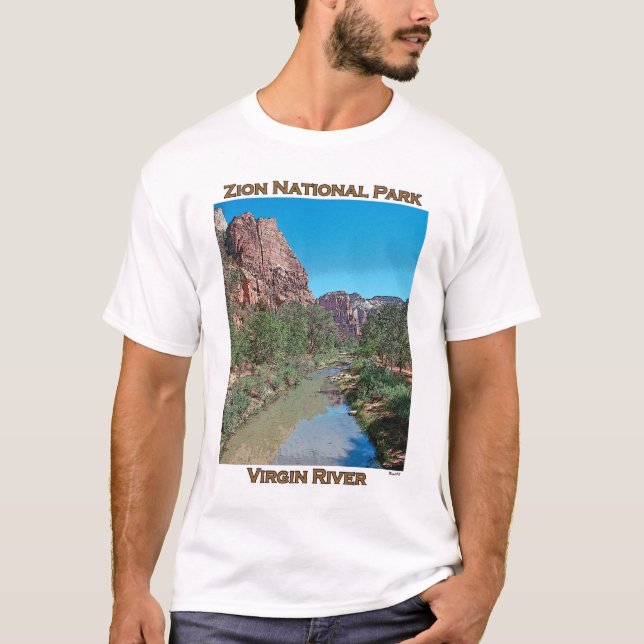 T-shirt Rivière nationale de Parc-Vierge de Zion (Devant)