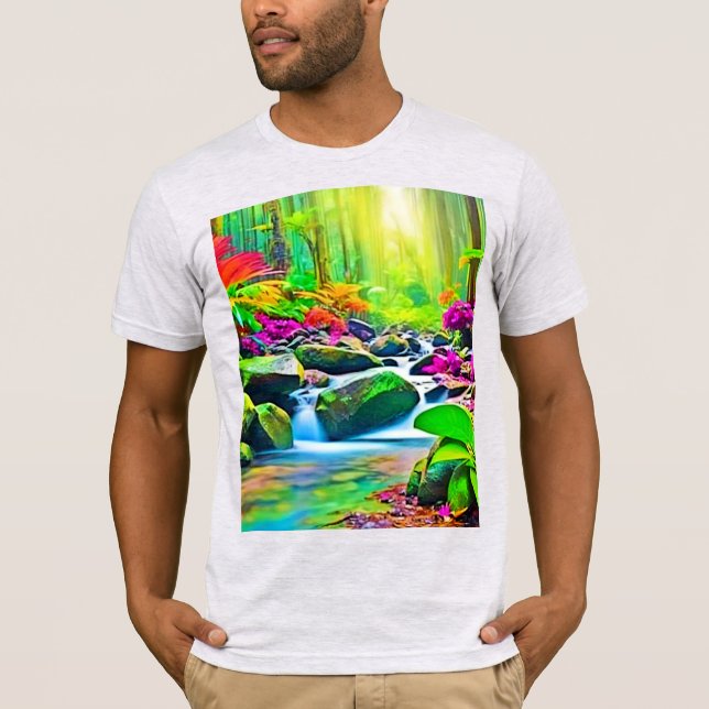 T-shirt Rivière Rainforest : Scène Vive (Devant)