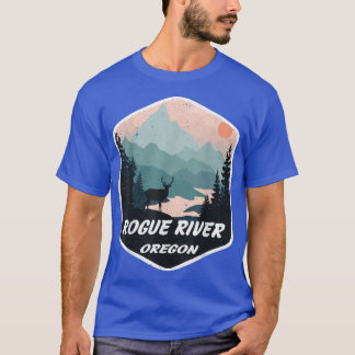 T-shirt Rivière Rogue Oregon OU Montagnes Randonnée Randon