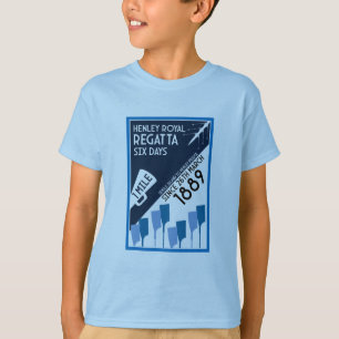 T-shirt Rivière Thames Regatta - Vintage Retro Style Rowin