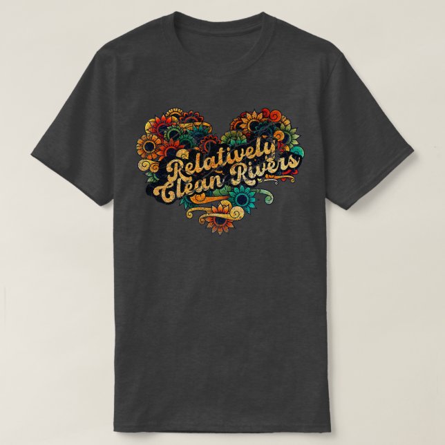 T-shirt Rivières relativement propres et sombres (Design devant)