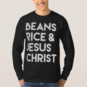 T-shirt Riz aux haricots et Jésus Christ