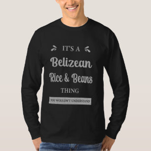 T-shirt Riz Bélizien Et Haricots Bélizien Favoris Favorise