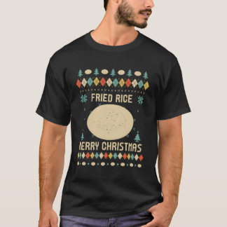 T-shirt Riz frit Drôle Moche Sweater de Noël Vintage Re