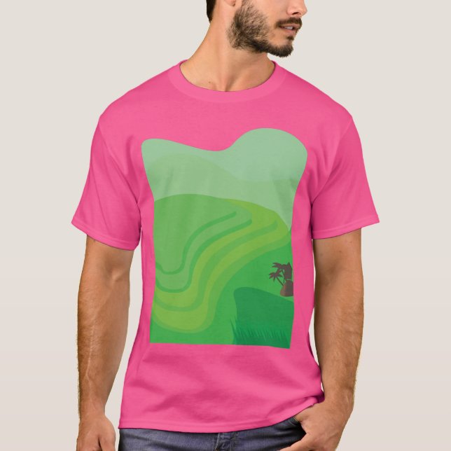 T-shirt Rizières en terrasses (Devant)