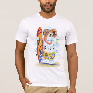 T-Shirt Rizz Bonhomme de Neige Surfeur