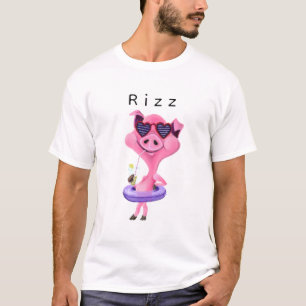 T-shirt Rizz drôle avec cochon de fête