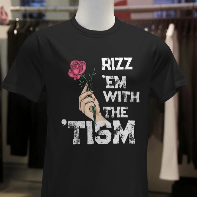 T-shirt Rizz em rétro drôle avec la fleur de Grunge (Créateur téléchargé)