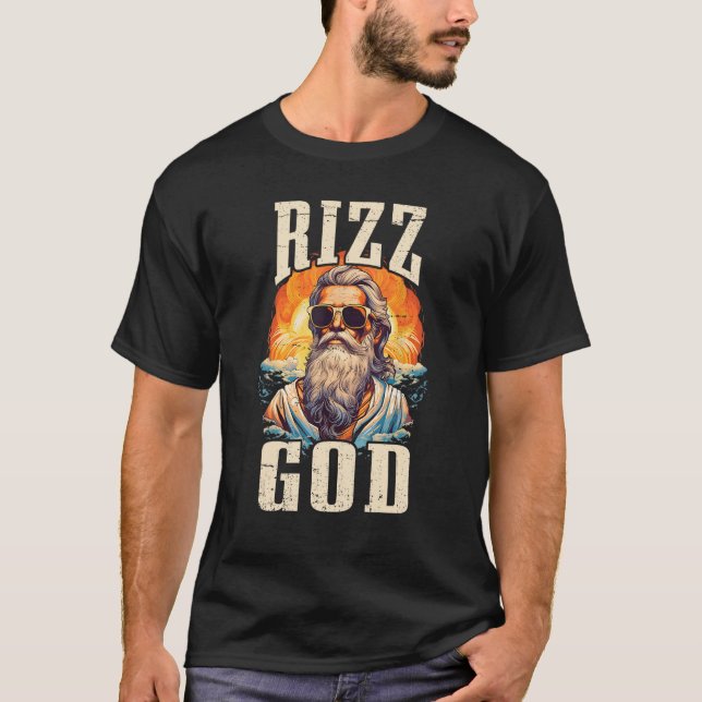 T-shirt Rizz God Funny Meme W Rizz Pour Les Garçons Hommes (Devant)