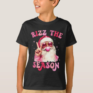 T-shirt Rizz La Saison Santa Rose Bubble Gum Rizzmas Noël